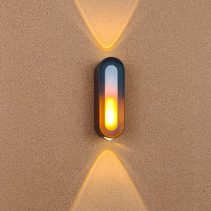 Simulated Fire Flame Effect up and Down Aluminum Led Waterproof Outdoor Wall Lamp