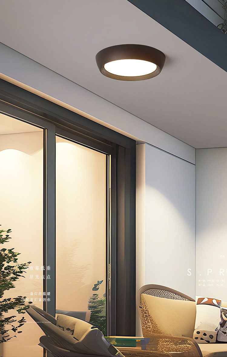 YL-6578 Round Outdoor Wall Lamps with Motion Sensor