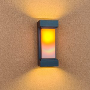 2025 New Model Good Quality Aluminum Outdoor IP65 Waterproof Led Flame Wall Lamps