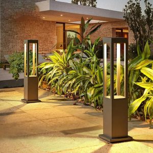 AC 110V 120V 220V LED or GU10 Aluminum Bollard Lawn Lights