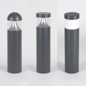 Outdoor Black Grey 110V 220V Aluminum Bollard Led Lawn Light
