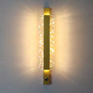 Brightness Adjustable Minimalist Style Interior Wall Lamps with Acrylic Shade for Home Office