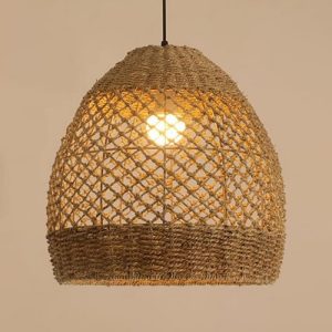 YL-CB01A Grass Pendant Light Plant Weaving Chandelier