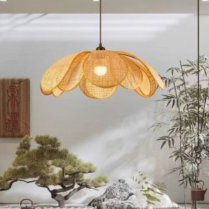 YL-TB30 DIY Petal Shape Rattan Chandeliers & Pendant Light