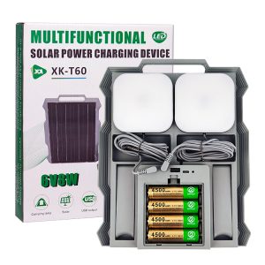 XK-T60 Multifunctional Solar Camping Lamp with 2m Wire