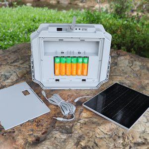XQ-9100 Solar Camping Light with Movable Solar Panel