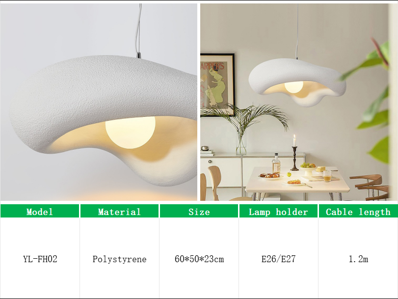 YL-FH02 PE Lampshade Chandeliers & Pendant Lights