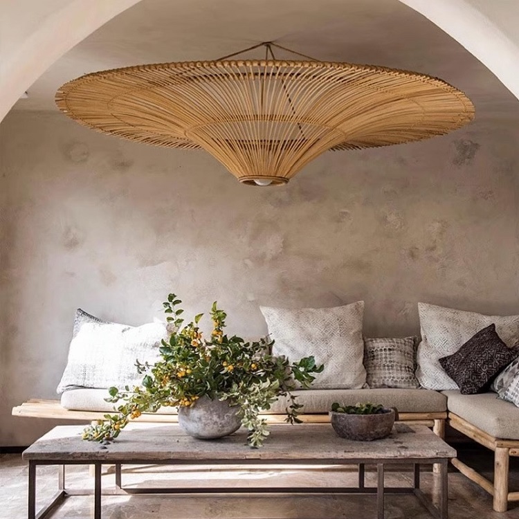 YL-TB31 Rattan Ceiling Pendant Lights Extra Large Size