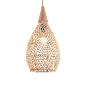 YL-TB33A Rattan Lamp Shade E27 Pendant Light for Restaurant