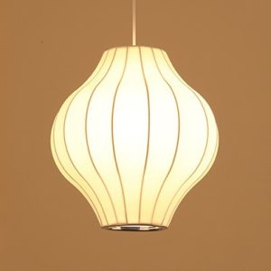 YL-BY02 Fabric Lampshade Pendant Lights with Led Bulb